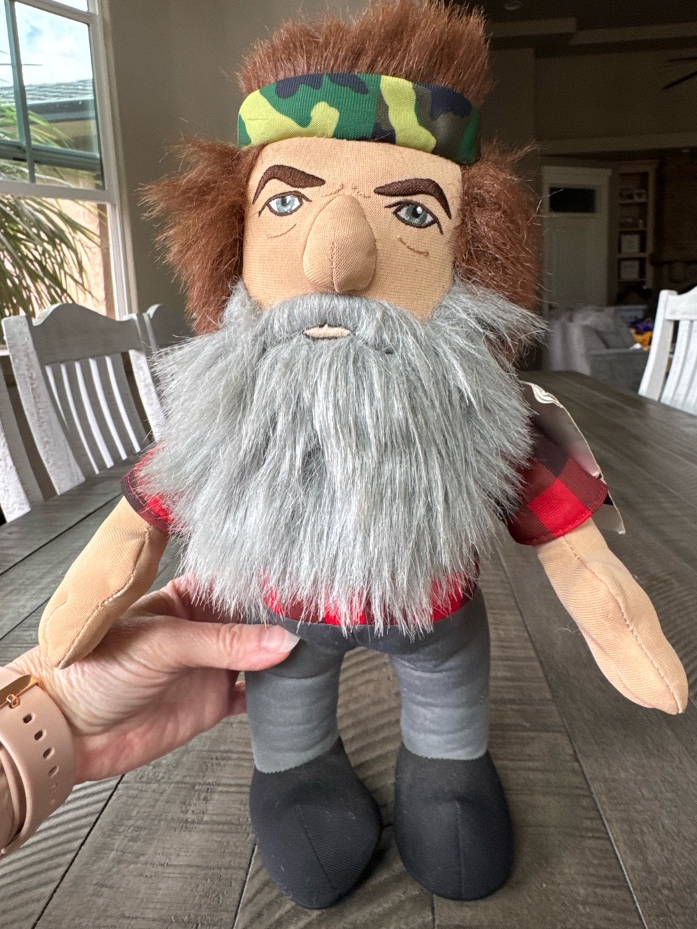 Duck Dynasty - Phil Robertson Plush A&E Bearded Lumberjack Redneck Doll (NWT)